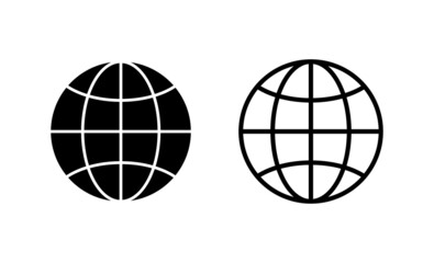 Web icon vector. go to web sign and symbol. web click icon. Global search icon