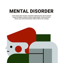 Concept of antidepressants are saving people from depression and about pills effect on mood and health. Flat cartoon vector illustration for banners, site, posters