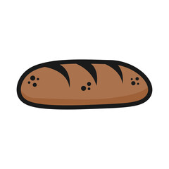 Bread Loaf icon Vector Design Template.