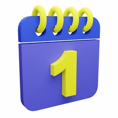 3D Render Simple Object illustration