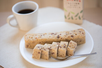 cake with coffee