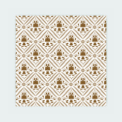 Batik pattern design from indonesia, illustration vector graphic of Indonesian Batik