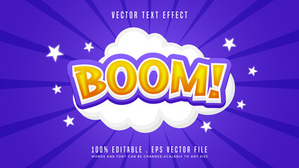 Boom! text effect editable font style