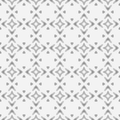 Watercolor medallion seamless border. Black and