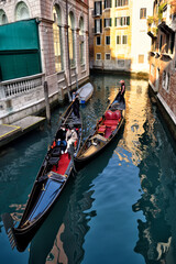 Fototapeta na wymiar Architecture canal in Venice Italy 