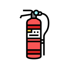 extinguisher tool color icon vector. extinguisher tool sign. isolated symbol illustration
