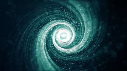 Line twist digital cyberspace tunnel background with particle and bokeh, Premium environment abstract background, 3d rendering seamless loops animation 4k - Powered by Adobe