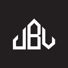 JBV letter logo design on Black background. JBV creative initials letter logo concept. JBV letter design. 