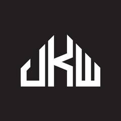 JKW letter logo design on Black background. JKW creative initials letter logo concept. JKW letter design. 