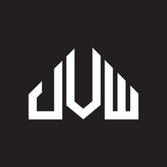 JVW letter logo design on Black background. JVW creative initials letter logo concept. JVW letter design. 
