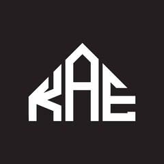 KAE letter logo design on Black background. KAE creative initials letter logo concept. KAE letter design. 
