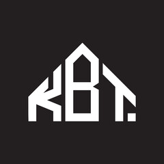 KBT letter logo design on Black background. KBT creative initials letter logo concept. KBT letter design. 
