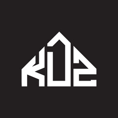 KDZ letter logo design on Black background. KDZ creative initials letter logo concept. KDZ letter design. 
