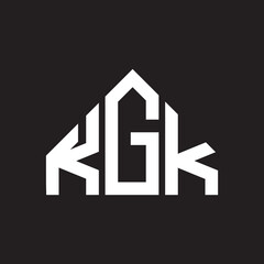 KGK letter logo design on Black background. KGK creative initials letter logo concept. KGK letter design. 
