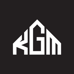 KGM letter logo design on Black background. KGM creative initials letter logo concept. KGM letter design. 
