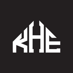 KHE letter logo design on Black background. KHE creative initials letter logo concept. KHE letter design. 
