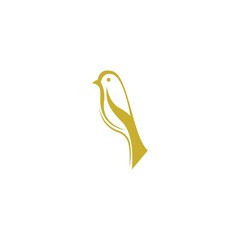 Goldfinch icon logo template vector