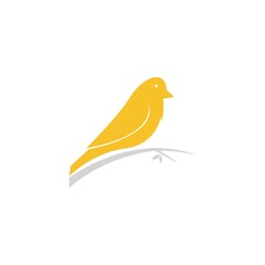 Goldfinch icon logo template vector