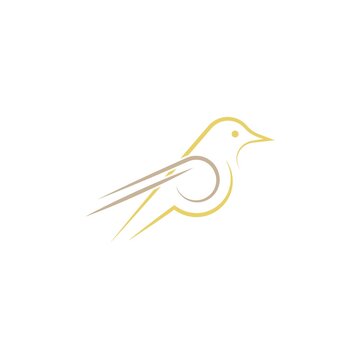 recommend clip art: Goldfinch icon logo template vector