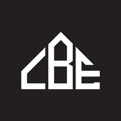 LBE letter logo design on black background. LBE creative initials letter logo concept. LBE letter design. 