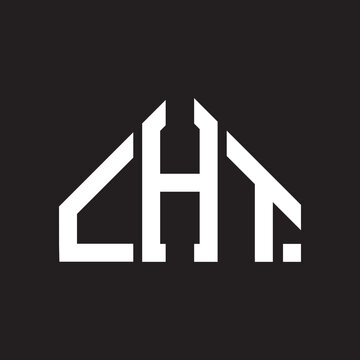 CHT letter logo design on Black background. CHT creative initials letter logo concept. CHT letter design. 