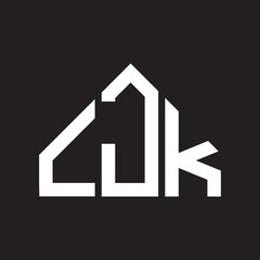CJK letter logo design on Black background. CJK creative initials letter logo concept. CJK letter design. 