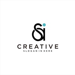 Fototapeta premium creative sa logo, sai letter vector logotype