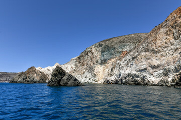 Fototapeta na wymiar Vlichada Beach Santorini