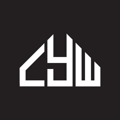 LYW letter logo design on black background. LYW  creative initials letter logo concept. LYW letter design.
