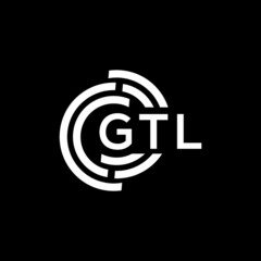 GTL letter logo design on black background. GTL  creative initials letter logo concept. GTL letter design.