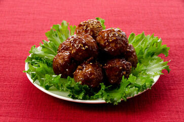 肉団子の甘酢あん