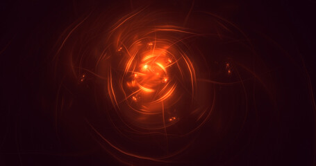 3D rendering abstract multicolor technology fractal light background