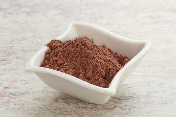 Natural organic cocoa powder for culinary