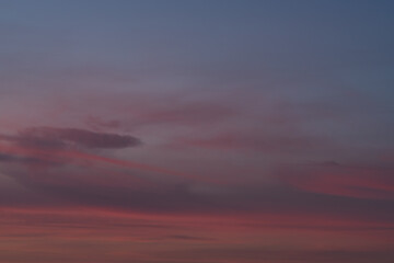 Naklejka na ściany i meble Orange purple sunset cloudscape backdrop