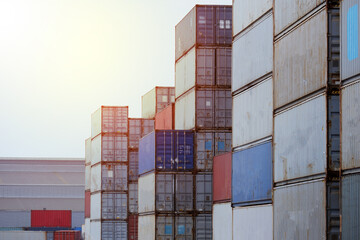 Container storage yard for the concept of export logistics