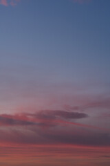 Orange purple sunset cloudscape backdrop