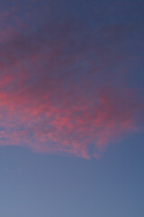 Orange purple sunset cloudscape backdrop