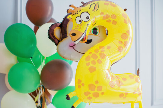 Jungle party animal balloons decorations
