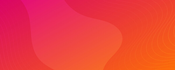 Modern colorful gradient background with wave lines