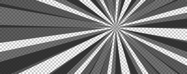 Black comic book transparent background