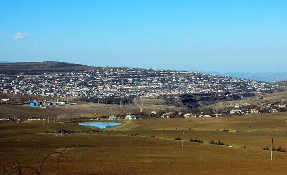 The city of Lerik is high in the mountains. Azerbaijan.
