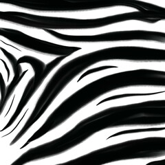 Black And White Leopard Pattern Background Hand Drawn Illustration	