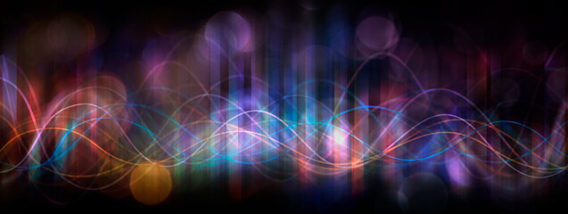 Abstract music background with equalizer and graph  - obrazy, fototapety, plakaty