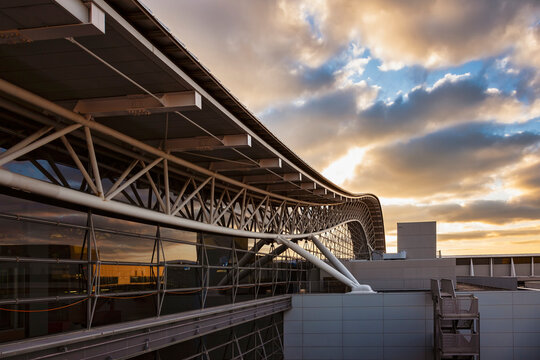 Kansai International Airport Architecture Exterior Japan travel Osaka, Japan - Jan 27, 2014