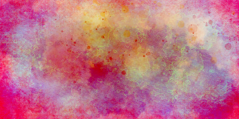 abstract watercolor background texture and Colorful oil painting multi colors abstract background and texture. Colorful bright ink and watercolor textures on white paper background. Magenta watercolor
