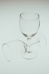 Wine glasses empty
