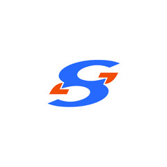 SG S G initial letter logo vector