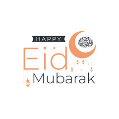 happy eid al fitr mubarak banner template