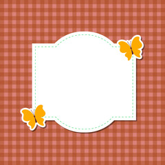 Vintage Retro decorative shpe with pattern