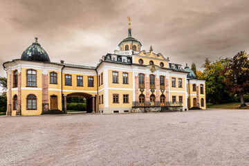 Plakat Schloss Belvedere in Weimar, Thuringia, Germany.